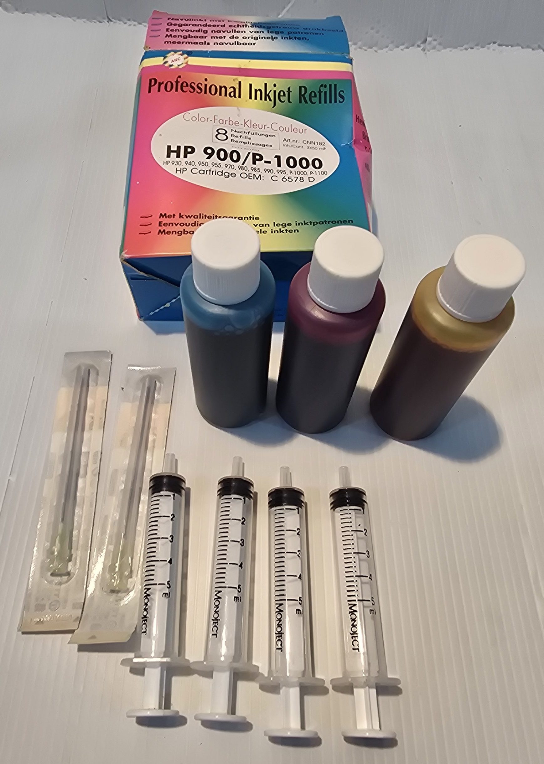 Belprint Professional Inkjet Refills Color 8 Refills HP 900/P-1000 HP Cartridge OEM C 6578 D - Image 4