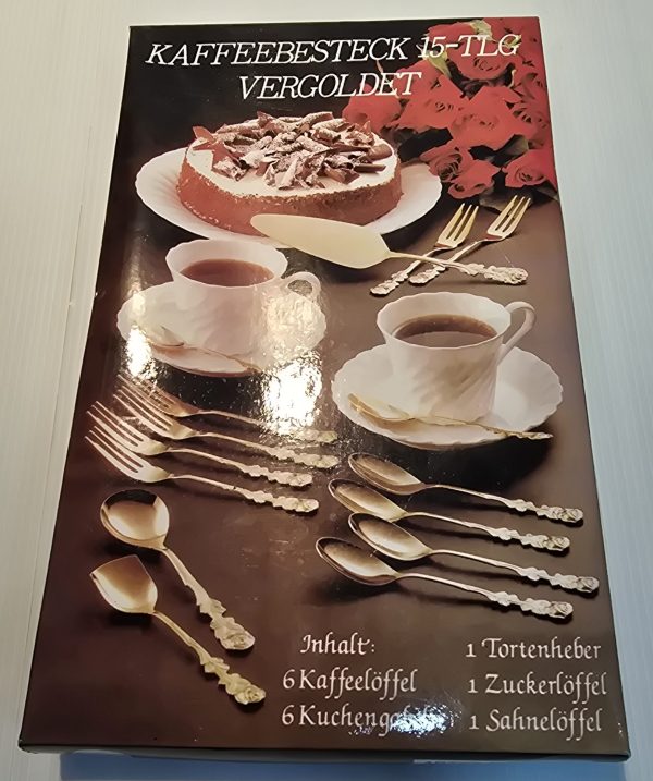 カトラリーセット　金色　Kaffeebesteck 15-tlg Kaffeebesteck 15-tlg Vergoldet - Computer Paradise