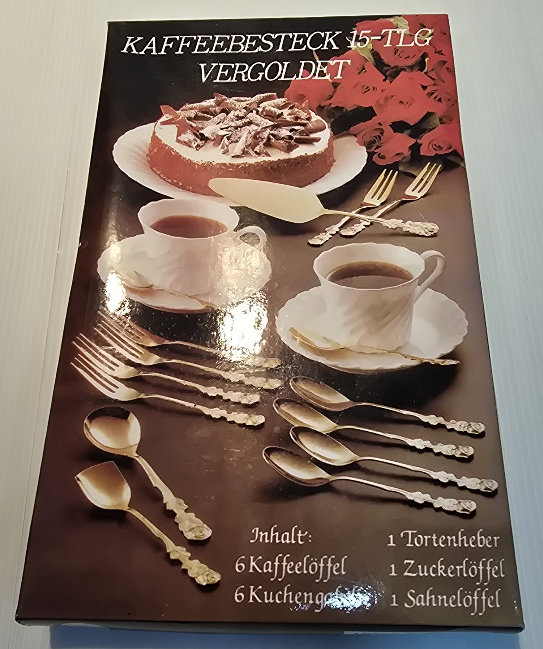 Kaffeebesteck 15-tlg Vergoldet