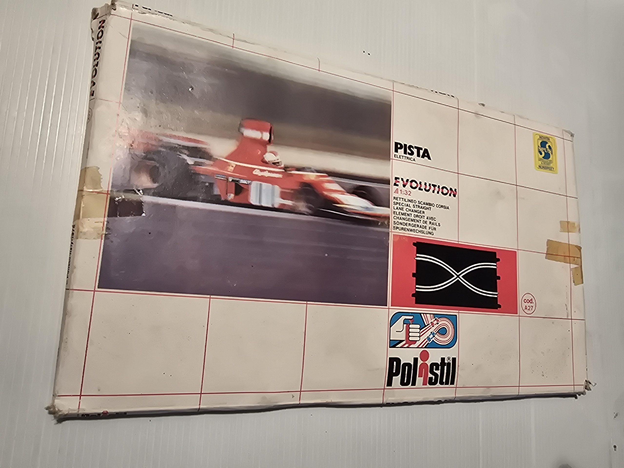 Polistil A27 Evolution Pista Elettrica Special Straight Lane Changer 12 inches