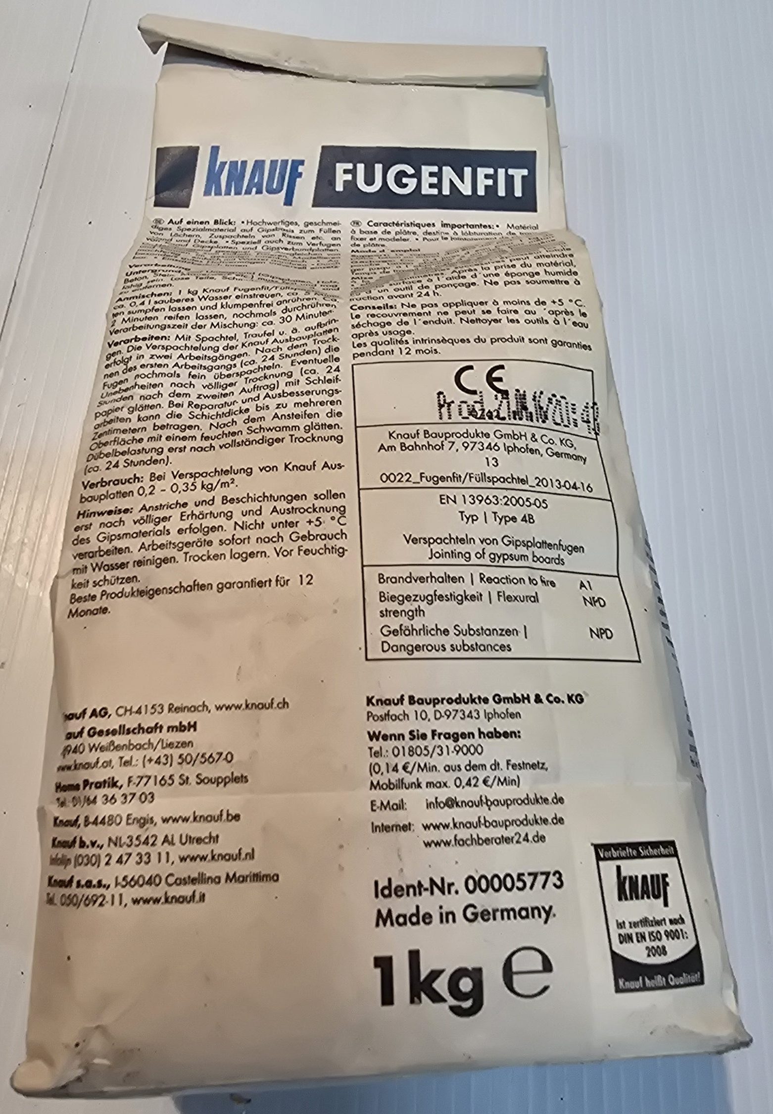 Knauf Fugenfit 1kg - Image 2