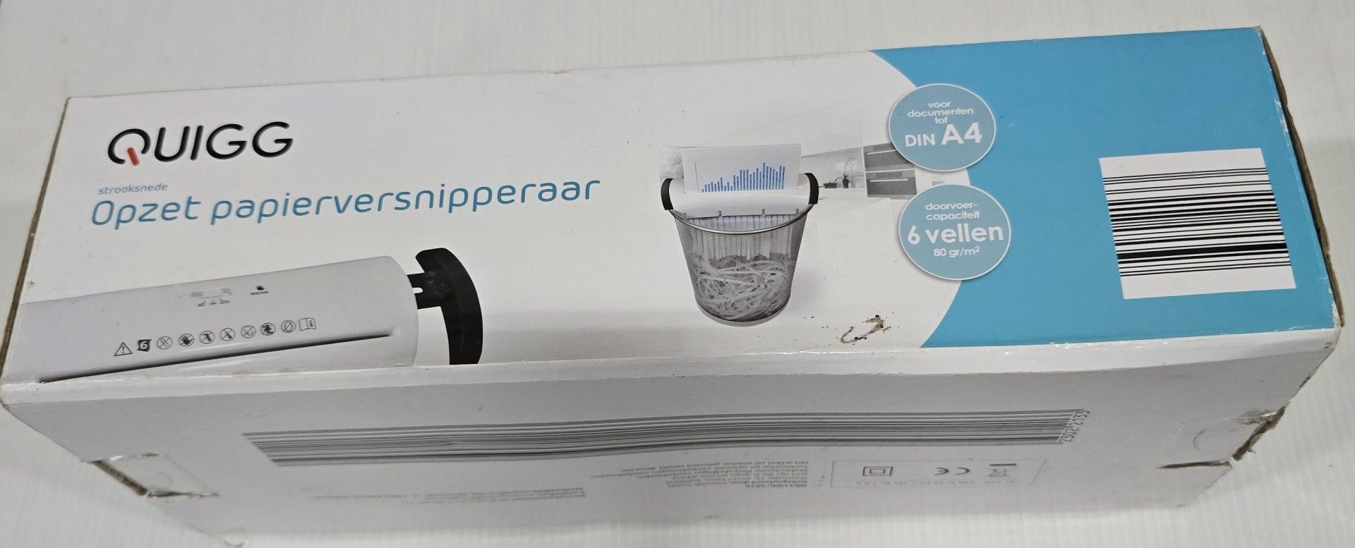 Quigg Opzet Papierversnipperaar WK31WO/2016 - Image 3