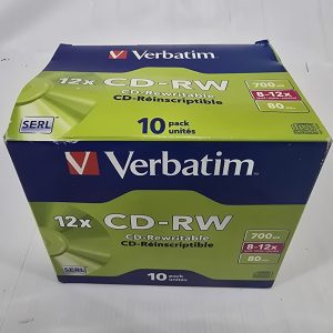 Verbatim 12x CD-RW CD-Rewritable 10 pack
