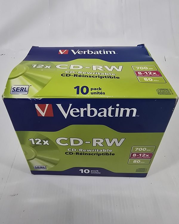 Verbatim 12x CD-RW CD-Rewritable 10 pack