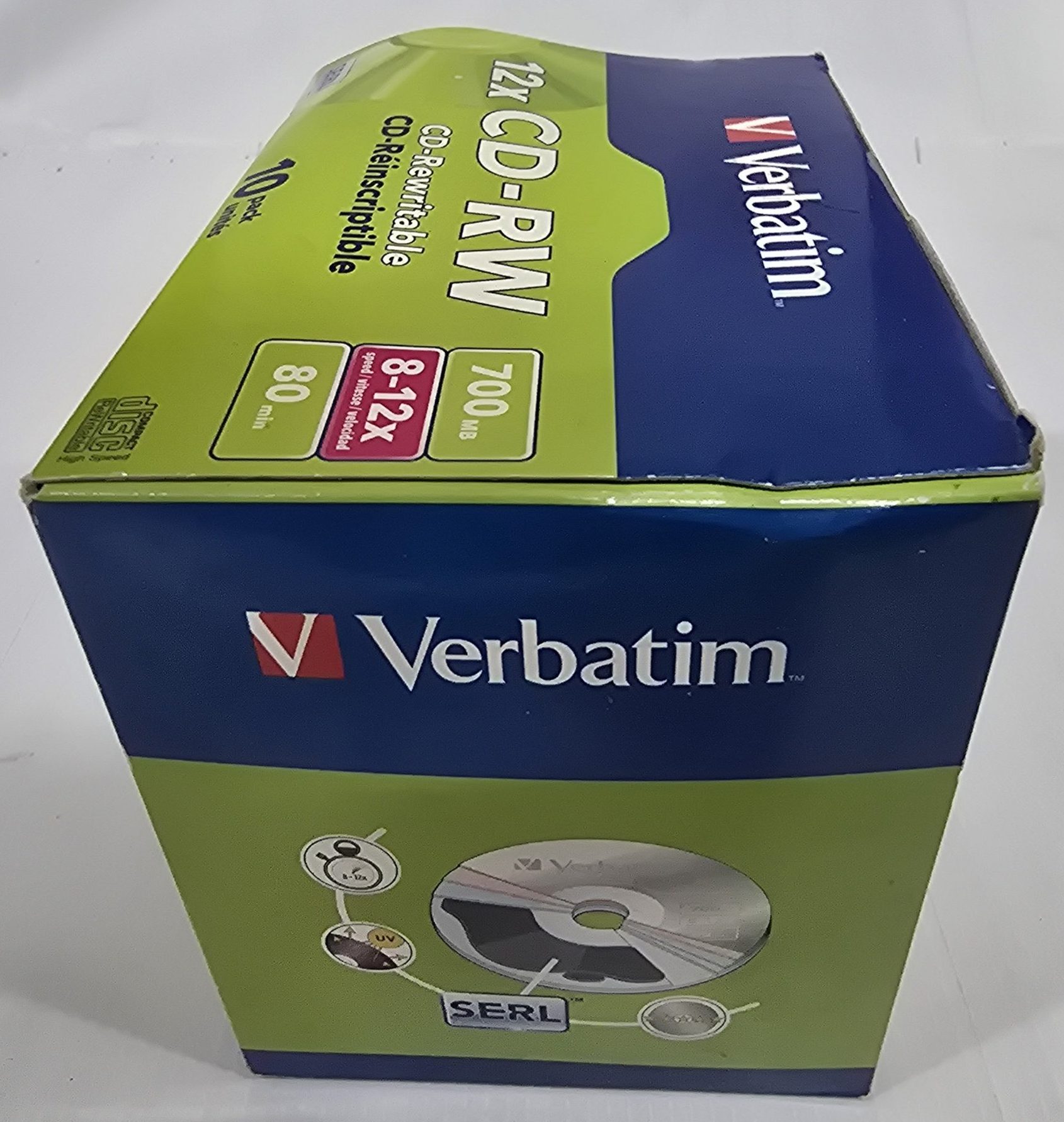 Verbatim 12x CD-RW CD-Rewritable 10 pack - Image 3