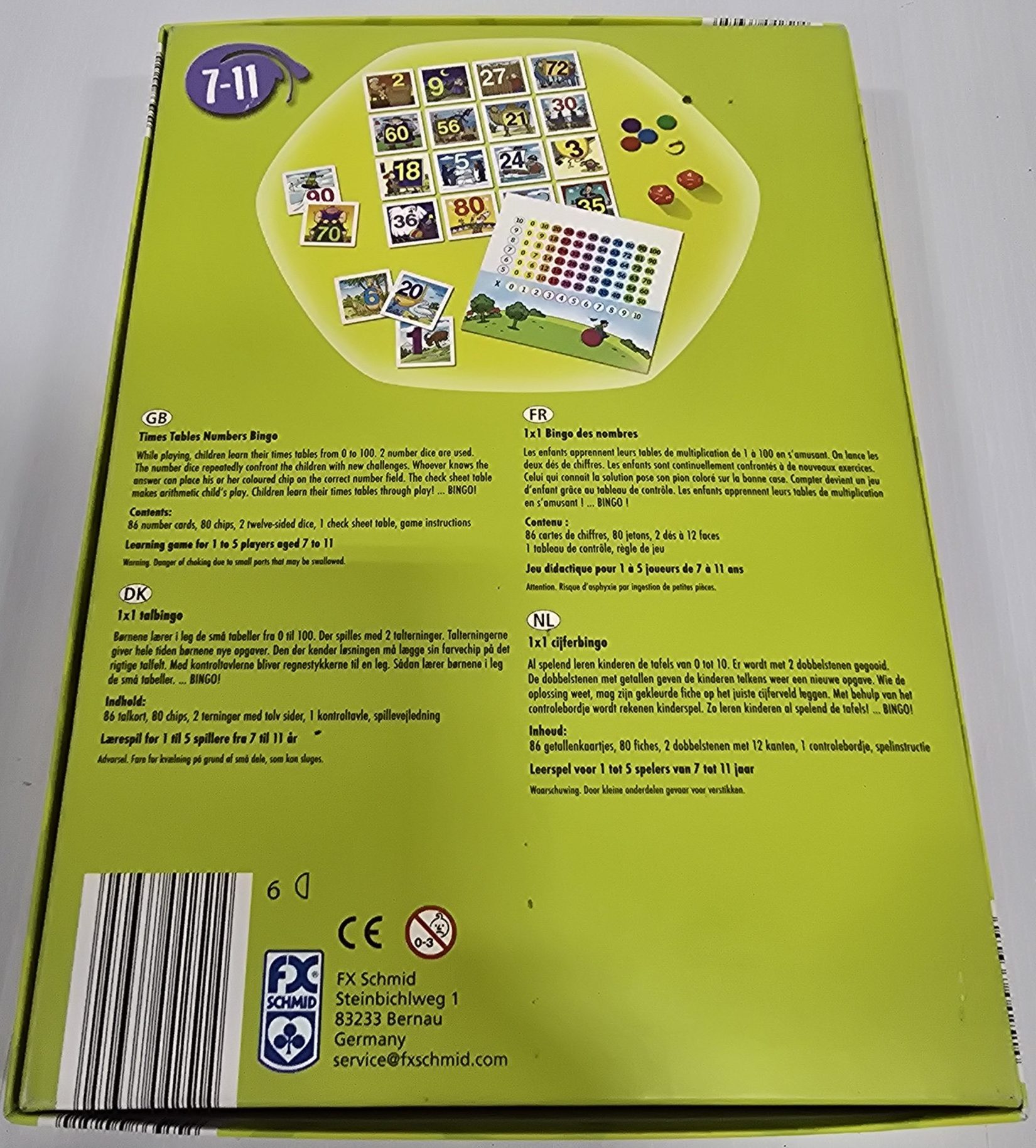 FX Schmid Learn+Fun - Times Tables Numbers Bingo - Image 2