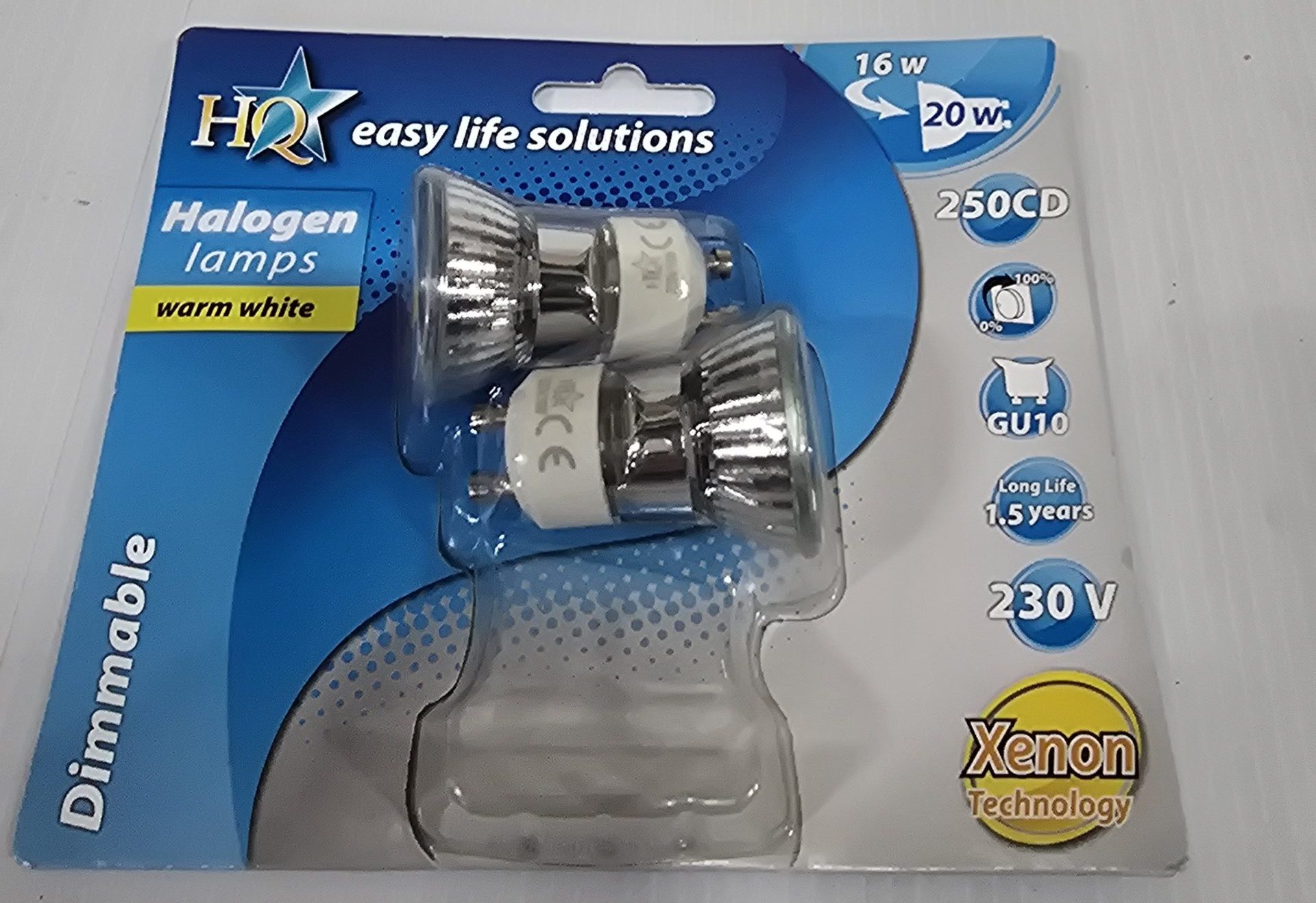 HQ Halogen lamps warm white H-GU10-34