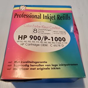 Belprint Professional Inkjet Refills Color 8 Refills HP 900/P-1000 HP Cartridge OEM C 6578 D